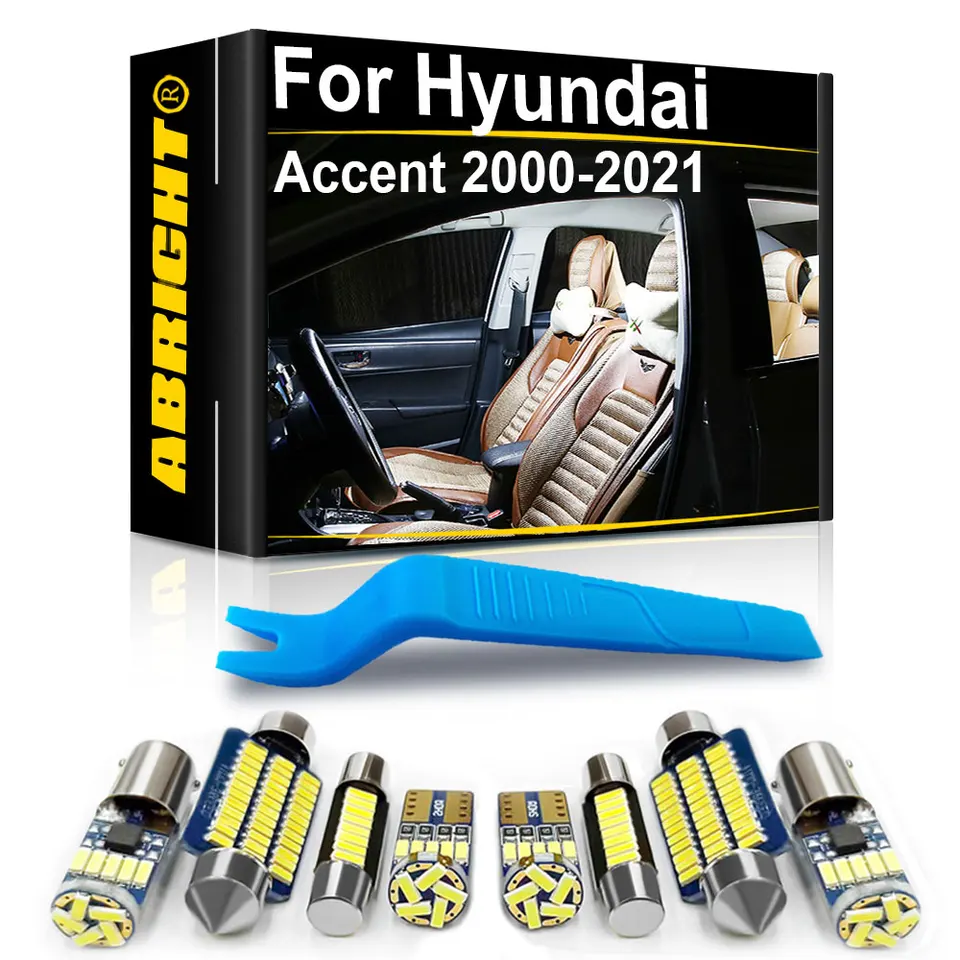 Interiérové ​​LED svetlá pre Hyundai Accent 2 3 4 5 ladenie hatchback 2000 2007 2008 2010 2012 2014 2016 2019 2020 2021 CANBUS
