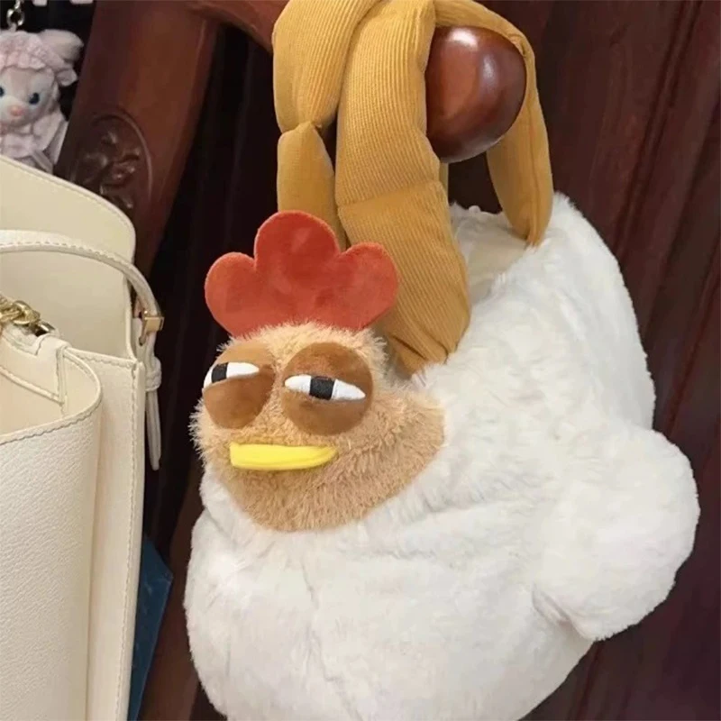 Internetová celebrita Big Rooster Plyšová kabelka, roztomilá taška