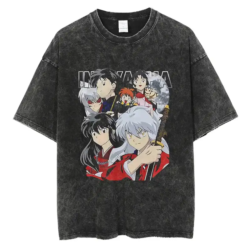 Inuyasha košeľa vintage anime košeľa