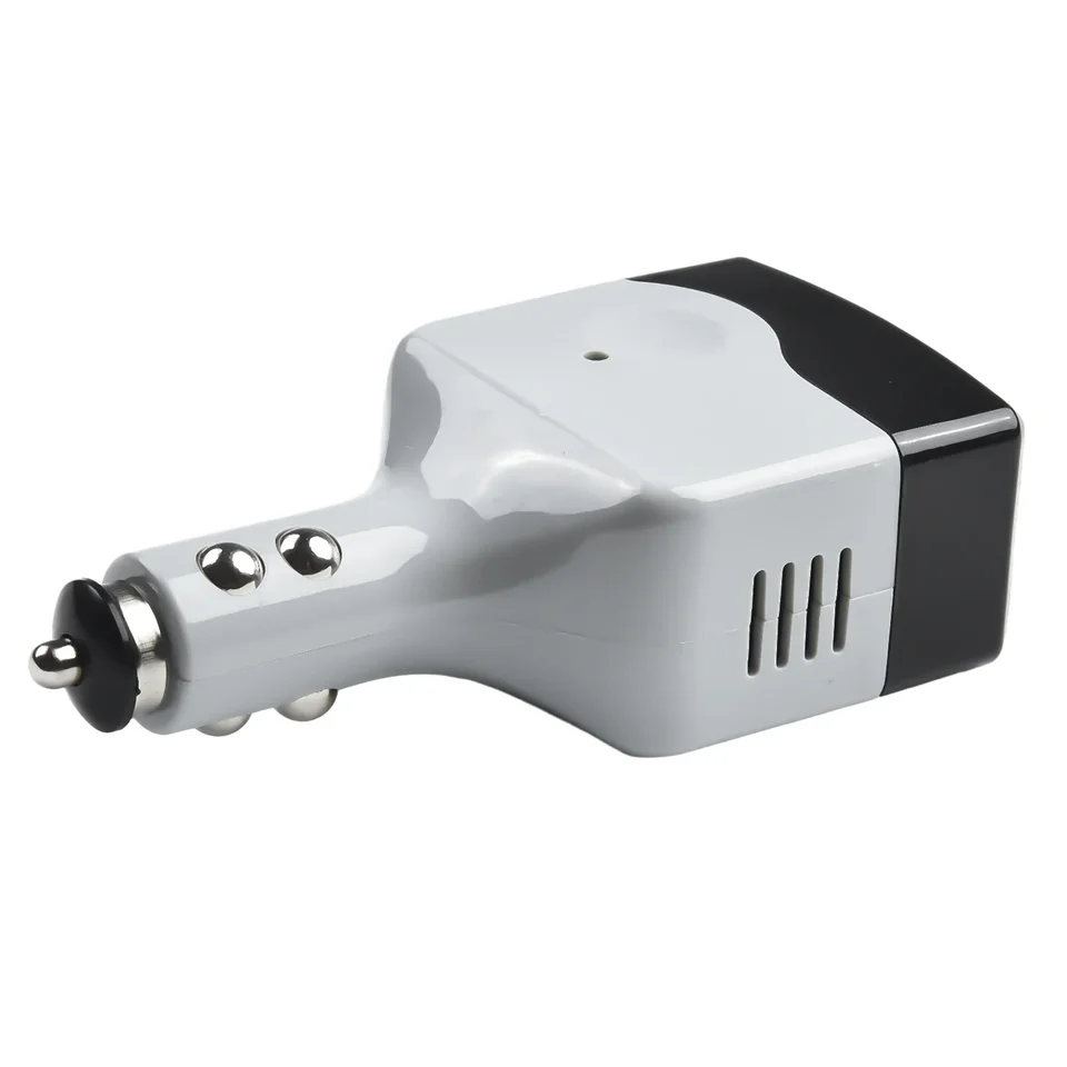 Invertorový automobilový prevodník ABS ABS spomalený plastový plast 12V DC (USB) nabíjačka DC na AC GPS