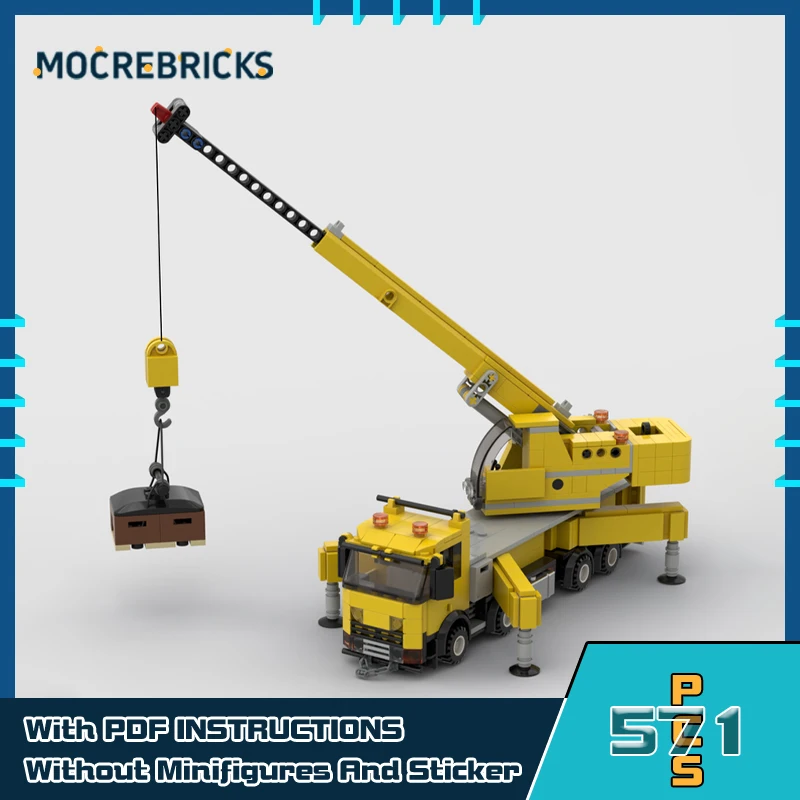 Inžinierske vozidlo mobilný žeriav KBD 1060 Model Building Blocks DIY Advanced Technology Bricks Hračky Detské vzdelávanie Darčeky