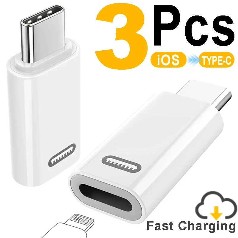 IOS až USB C rýchle nabíjanie Adaptador Lightnning to Typ C Adaptér USB C Prenos údajov prevodu pre iPhone 16 15 Samsung Google