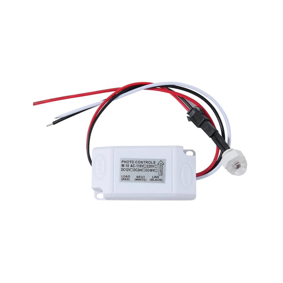 IP44 DC12V 24V AC220V Mini Outdoor Light Control Foto Sensor Switch Rainproof 25a 100W Senzor oneskorenia pre žiarovky