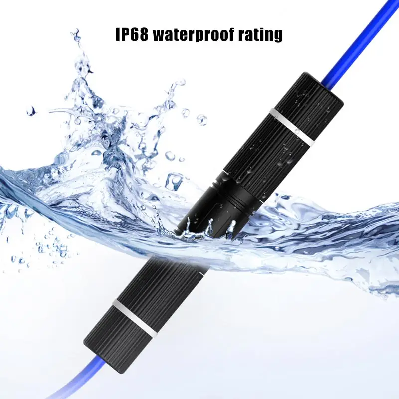 IP68 RJ45 Sieťový konektor vonkajší vodotesný gigabit sieťový kábel priamy dvojitý hlavu vonkajší adaptér LAN Coupler Adapter