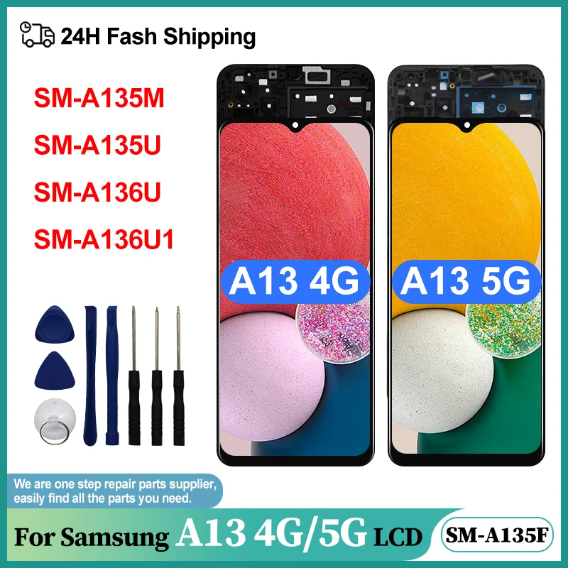 IPS pre Samsung Galaxy A13 5G A136 A136U1 LCD displej dotykovej obrazovky Samsung A13 A135F LCD A135F SM-A135M SCRES