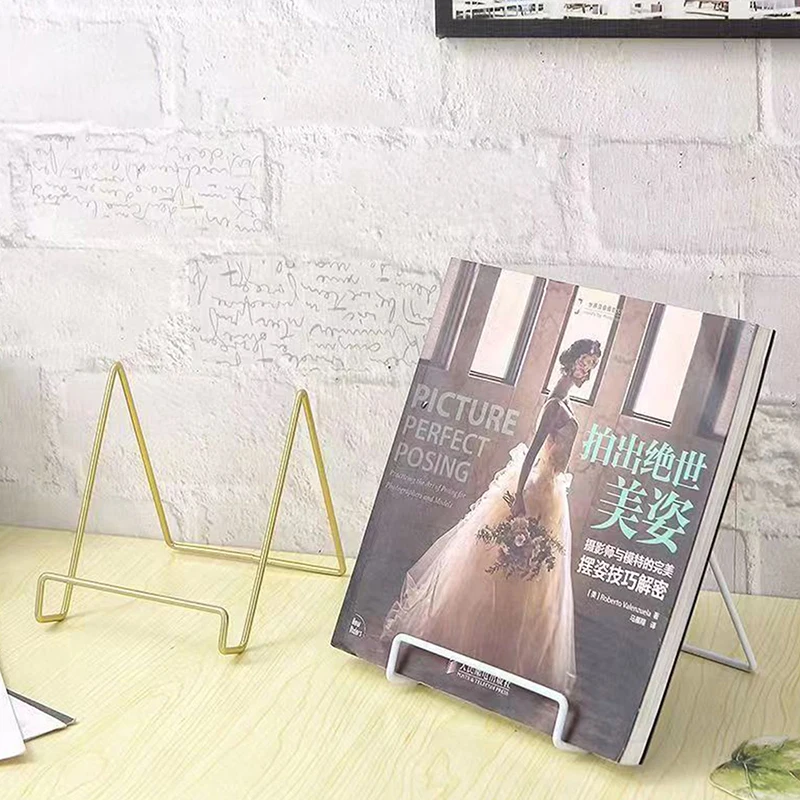 Iron Art Magazine Display Stand Dish Rack tanier misa Picture Picture Foto book