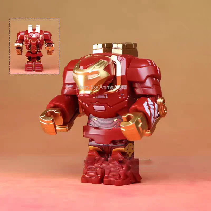 Iron Man Mk 38 Modrý červený Igor CQ04 Minifigures Action figure Model Gift Toy Collection pre deti Periférie filmu