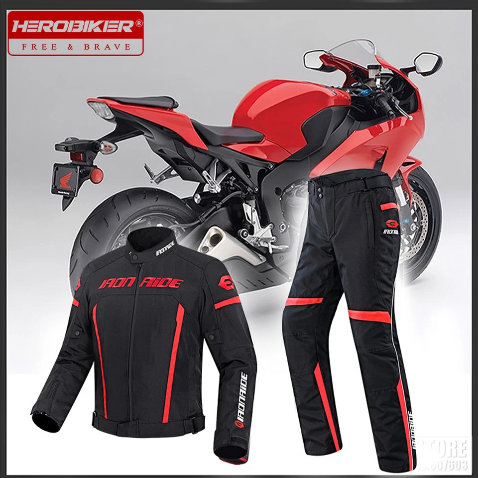 IronRide Motocykel jazdiaci na motocykli priedušný a proti pádu terénny motocykel Cestovný oblek nepremokavý oblek Sada motocyklov