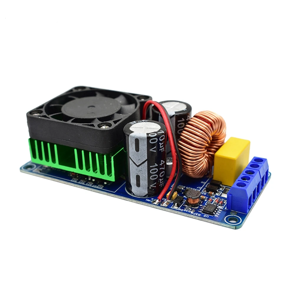 IRS2092 Vysoký výkon 500W Mono kanál HIFI Digitálny výkonnostný zosilňovač dosky triedy D Fáza Zosilňovacia doska