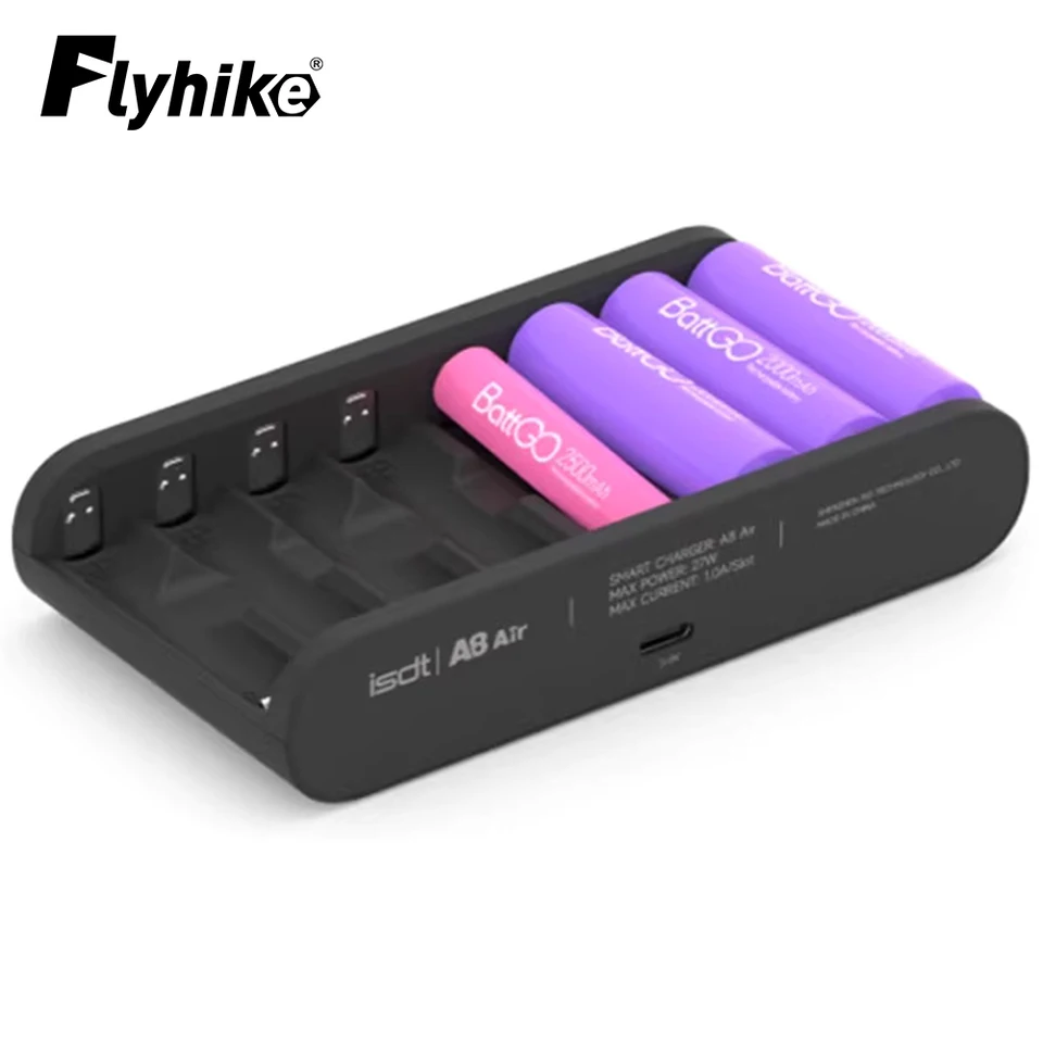 ISDT A8 Air 8-Bay Househould Battery Nabíjačku AAA Battery Smart 27W nabíjačka bezdrôtovej prevádzky pre AA 10500 12500