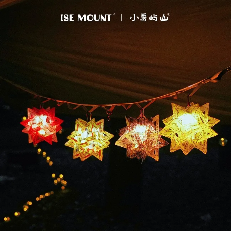 ISE Mount Outdoor Polaris PP panel lampový kemping kemping svetlo farebný vodotesný lampa lampa prenosné kempingové doplnky