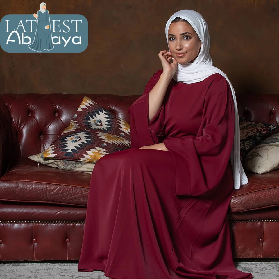 Islamské šaty Abayas for Women Soild Color Príležitostné Turecko Dlhé zahalené šaty Arab Khimar Kaftan kimono moslimské šaty šaty župan