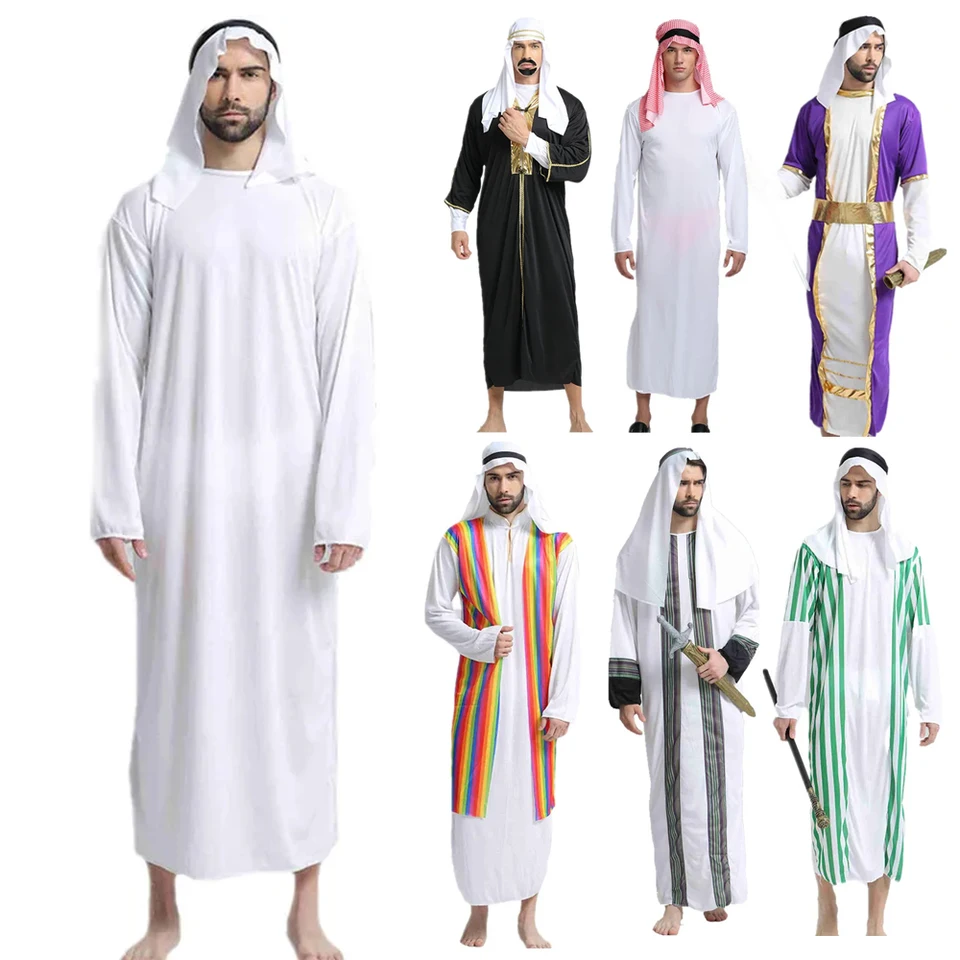 Islamskí muži Dĺžka moslimských modlitbových klobúkov Saudská Arábia Pakistan Kurta kostýmy kaftan