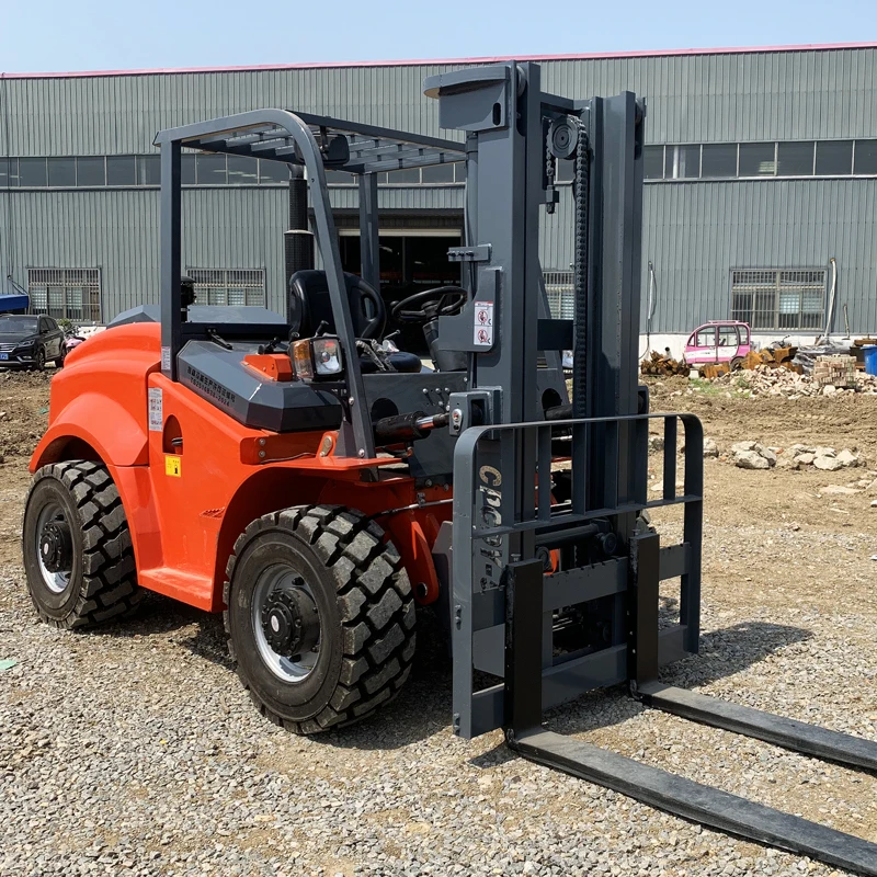ISO CE Čína Výrobca 4x4 Všetky vysokozdvižné vozíky Terrain 3 Ton 4 ton 5 ton dieselové vysokozdvižné vozíky Of Foor-Road Conorklift artikulované