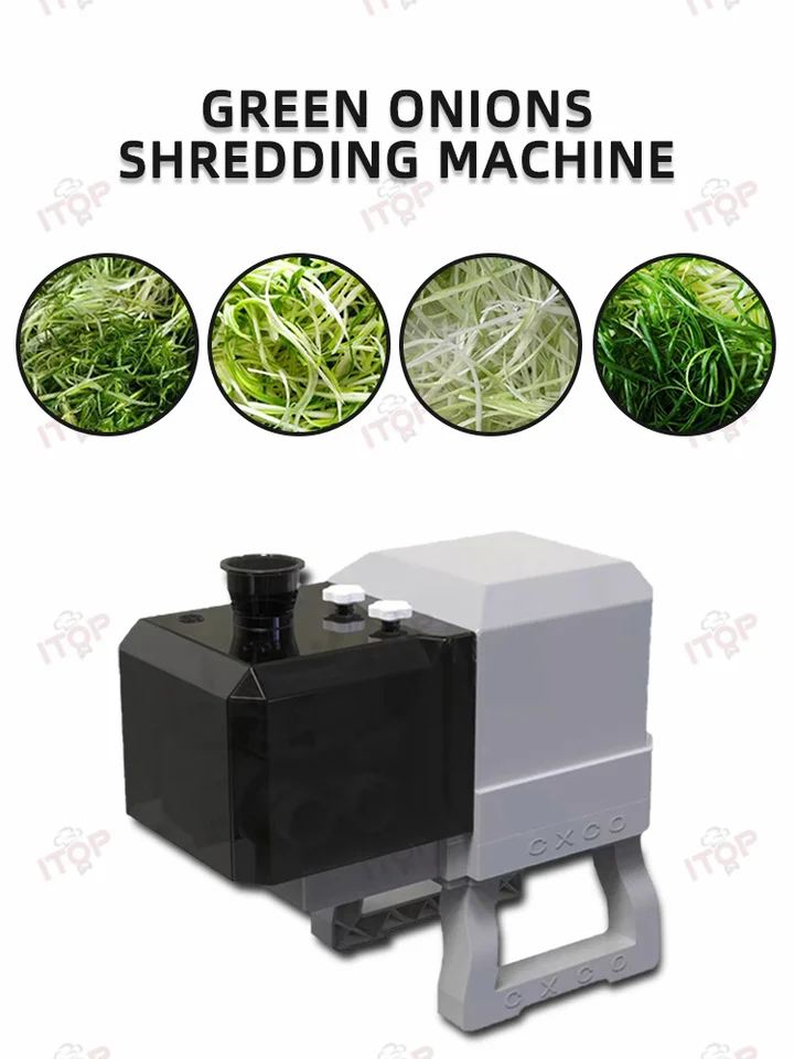 ITOP GOS Commercial Shreding Machine Electric Scallion Slicer Nerezová oceľ zelerová krájač výrobca 2,3/1,8/1,5 mm drvenie