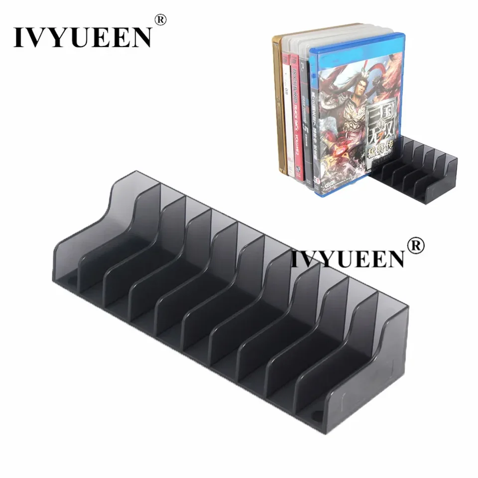 Ivyueen 1 PCS pre PlayStation 5 4 4 PS4 Pro Console Game Box Storage Držiteľ stánkov pre Play Station 5 4 Držiteľ karty CD diskov CD