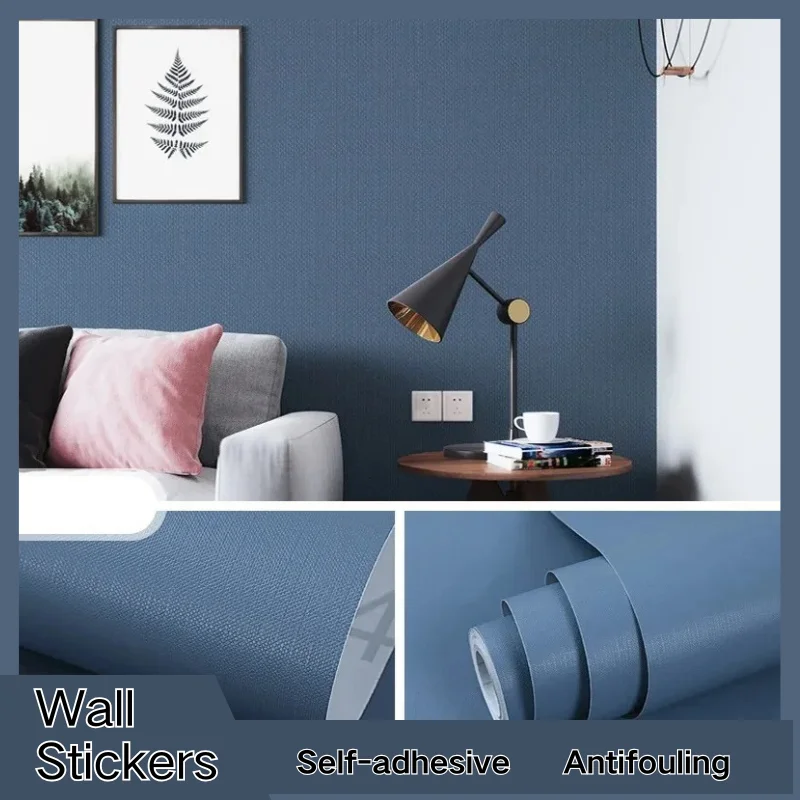 Izba dekor 45 cm PVC Macaron SAIL Color Self-Peting Tapeta pre renováciu spálne vodotesná a nálepky na stenu na plesňu