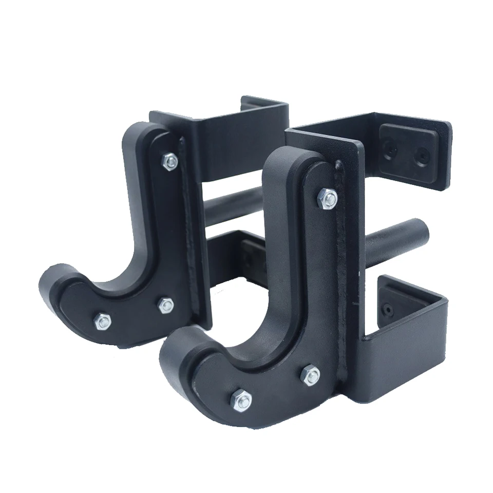 J Cups Barbell Rack J-Hook Power Rack Pripevnenie, úložisko činky vhodné pre elektrickú klietku 3x3inch (75x75 mm) Jeden pár