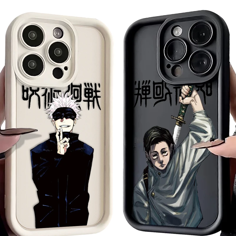 J-uJutsu K-Aisen Cool pre iPhone 15 14 13 12 11 Pro Max xs max x xr 7 8 plus 6s očný rebrík telefónny puzdro