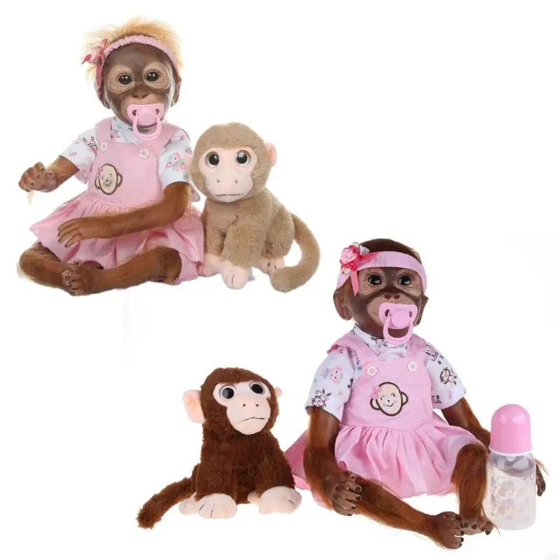 J0MF 20,5 palca 52 pre cm detské bábiky Krásna opica pre bábiku Soft Silikone Cotton Body Comfort Mohair Realistic