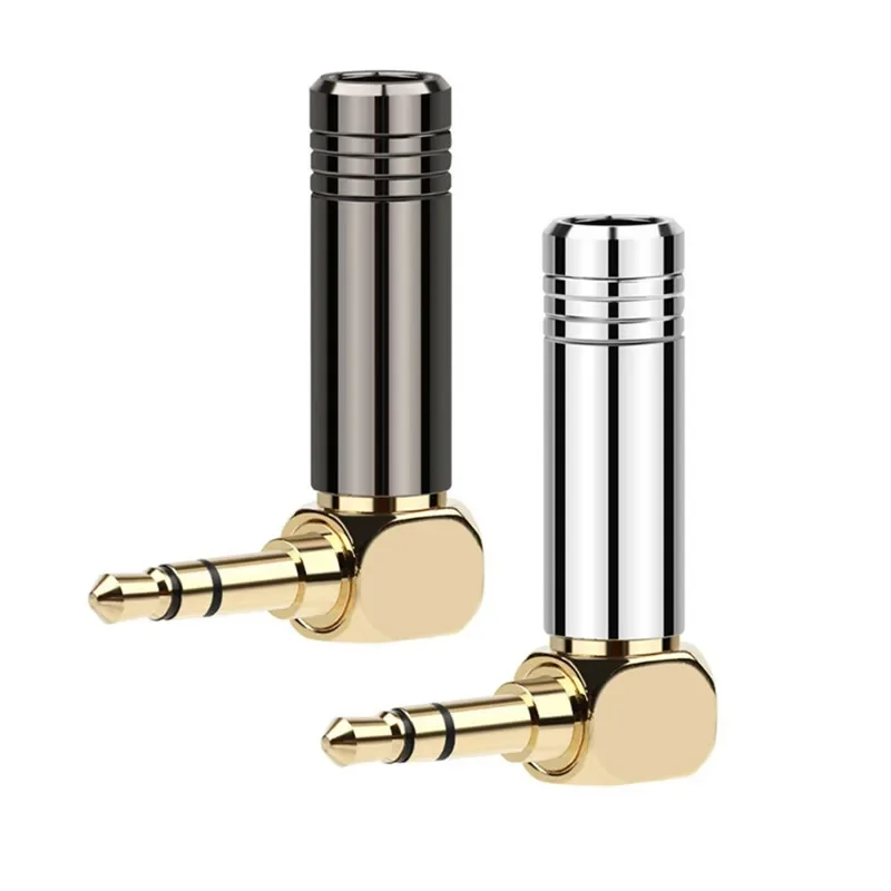 Jack 3 5 mm 90 stupňov L v tvare lakťa v pravom uhle pre slúchadlá 3 PIN stereofonektor DIY DIY 3,5 mm