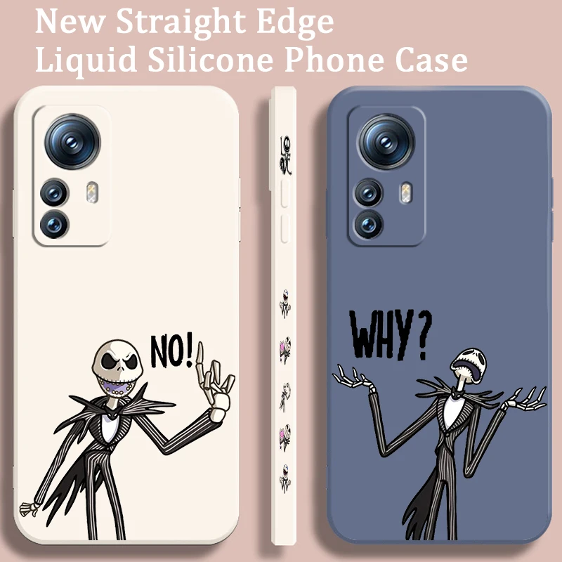 Jack Skeleton Cartoon Liquid Left Lany pre Xiaomi Mi 14 13T 13 12T 12 11T 11i 11 A3 10T 10 9 Pro Lite Ultra 5G Soft Soft Pase Puzdro