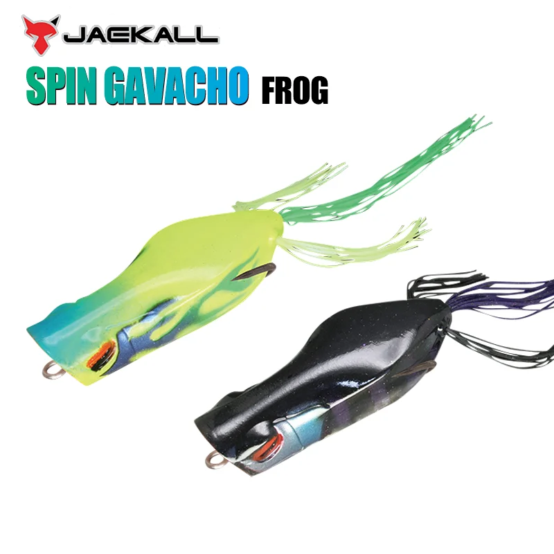 Jackall Spin gavacho Frog 46 mm 6,2 g horná voda Fishing Hápa plávajúci popper žaba Tvrdá návnada návnady sladkej vody na rybolov