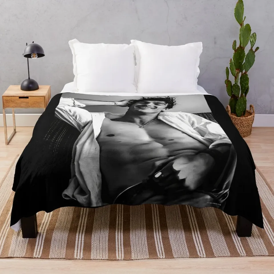 Jacob elordi hádzať prikrývku vintage chlpaté vážené prikrývky