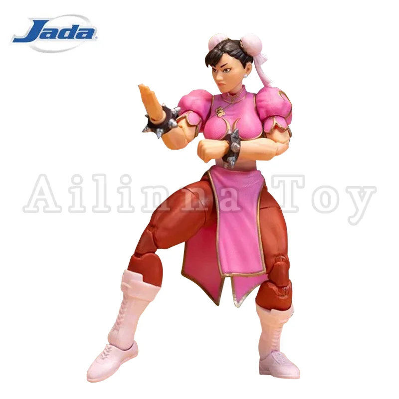 JADA Hračky 1/12 6inch Action figure Street Fighter Pink Chun-Li Anime Model