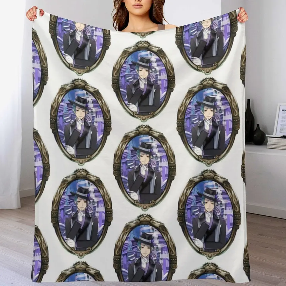 Jade Leech (Twisted Wonderland) Vyhoďte prikrývku mäkké plyšové pletené posteľné prikrývky