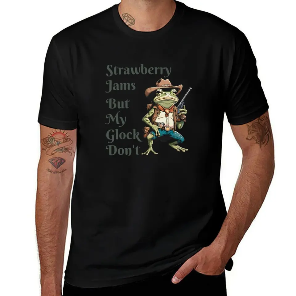 Jahodové džemy, ale moje Glock Don't Tshirt, Funny Tshirt Tričko chlapci biele plus veľkosť košele pre oblečenie mužov