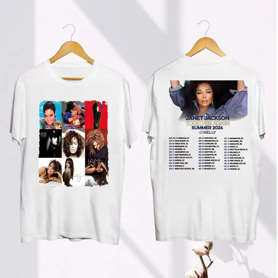 Janet Jackson opäť spolu 2024 Tour Tour Tour, Janet Jackson Bootleg Shirt, Janet