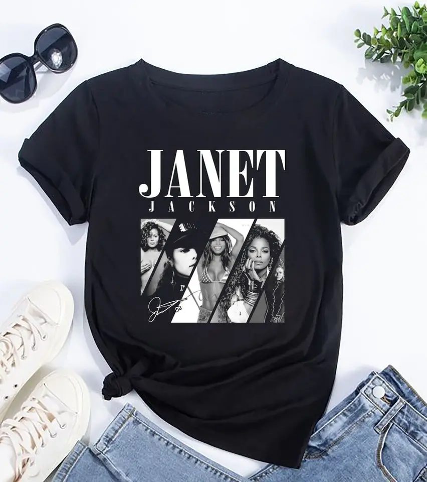 Janet Jackson Signature T košeľa opäť spolu 2024 prehliadky