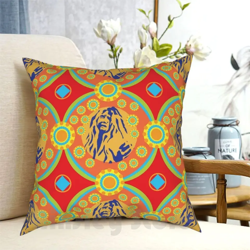 Janis joplin vankúšový puzdro Vytlačené domáceho mäkkého hodu vankúš Slávne ženy Grafický dizajn vzory Janis Joplin Singer