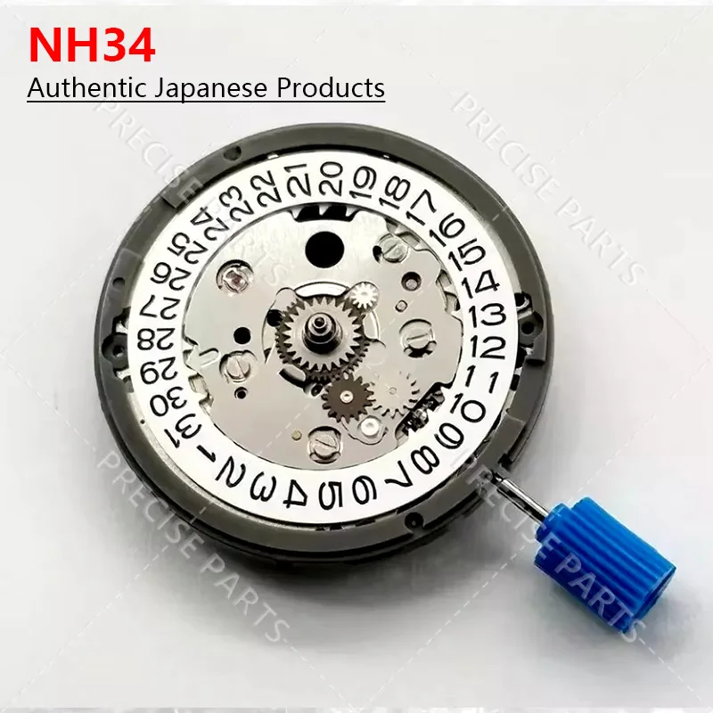 Japna NH34A pohyb vysokej presnosti Mechanické automatické hodinky Deň zápästia Dátum Set Mechanické hodinky pre mužov NH34 pohyb NH34