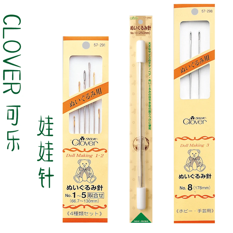Japonsko dovážané ďatelina, bábika Stitch Doll Long Needlo 57-291/298/282/294/295