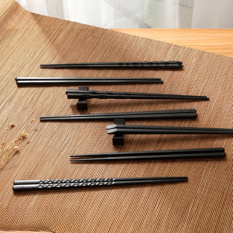 Japonsko Sushi Paych Set 2/10 PPS zliatiny Popníše špicaté čierne vysoké teploty odolné