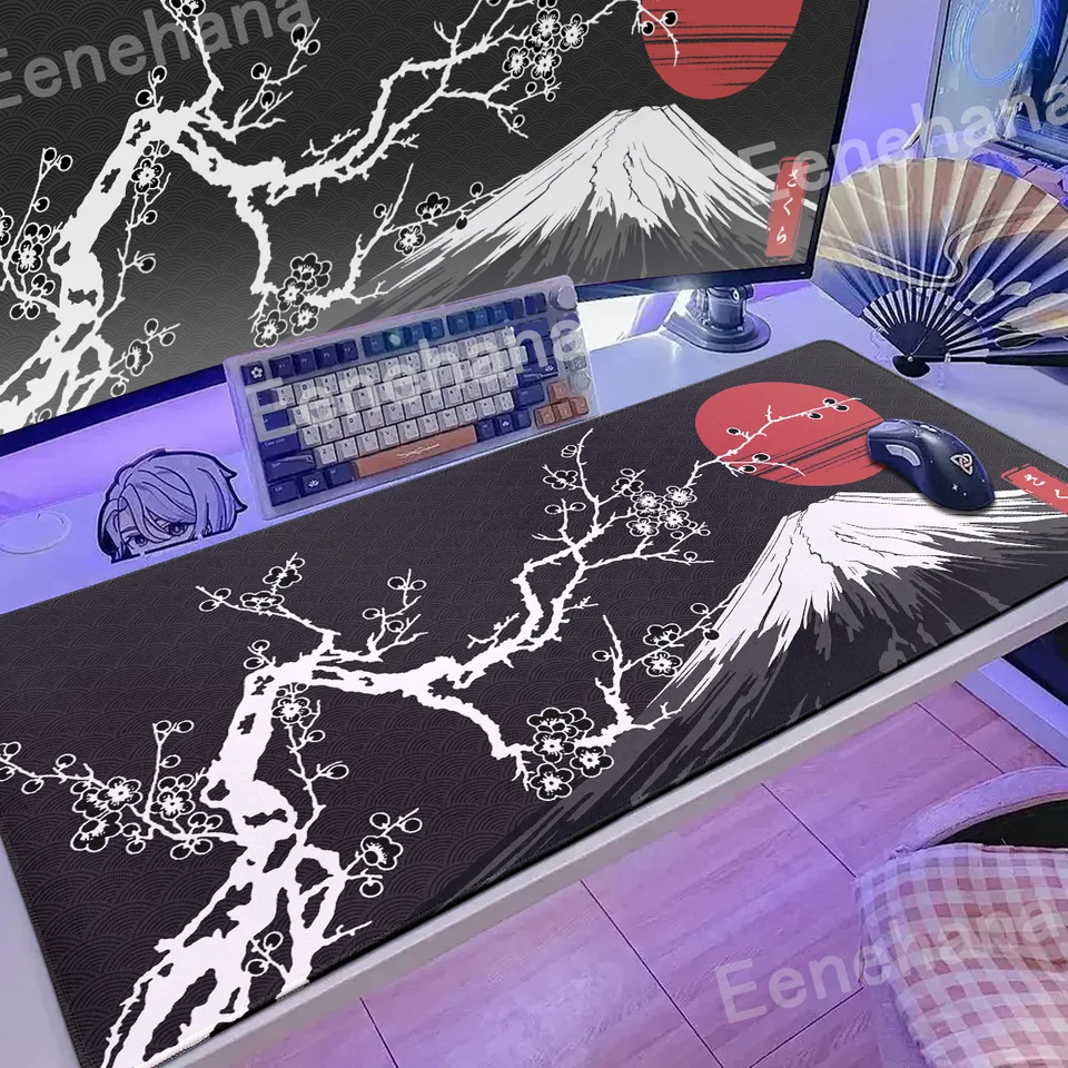 Japonsko čerešňový kvet myši s myšou Pad Anime Office Koberec Gamer Klávesnica Klávesnica Klávesnica počítačové stoly prenosné dosky Gaming Sakura MousePad
