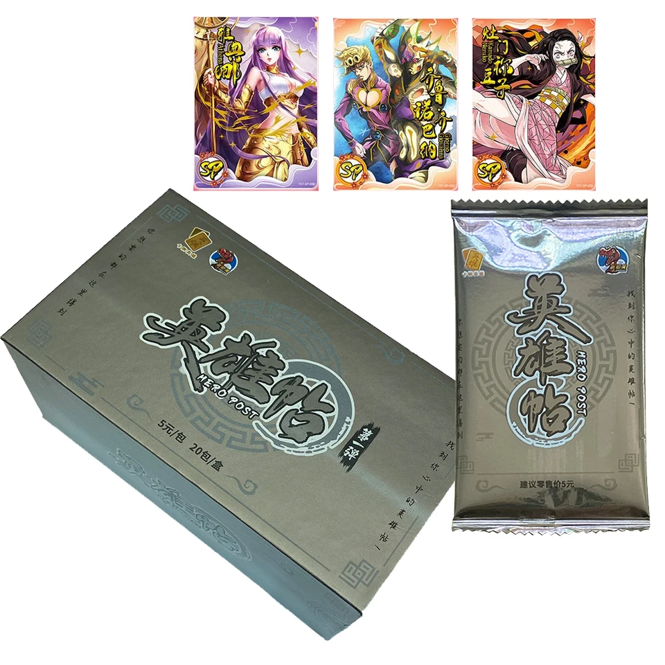 Japonská anime hrdina Postava Naruto Demon Slayer Dragon Ball One Piece Collection Cards Limited Flash SSR Comber Card Card