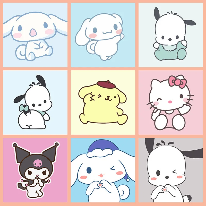 Japonská anime karikatúra Pokemon Sanrio Diamond Painting Children Kreatívne roztomilé domáce dekorácie ručne vyrábajúca mozaická výšivka 2023