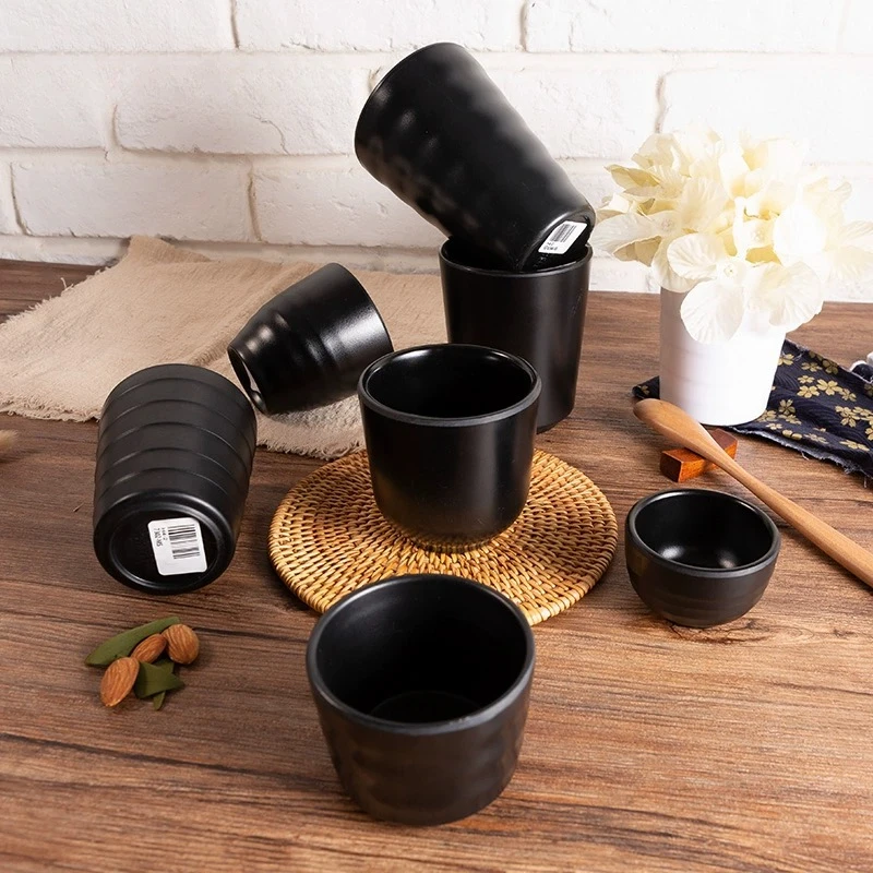 Japonská imitácia porcelán melamín šálka čaju nápoj reštaurácia čajový šálka sada domáce kuchyne doplnky proti kávovému šálke