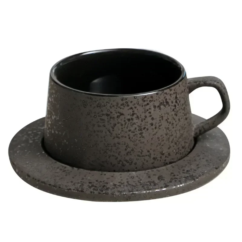 Japonská kávová šálka s tanierom set retro keramika kreatívna kancelária cappuccino pohár latte umenia pre kanceláriu a domov