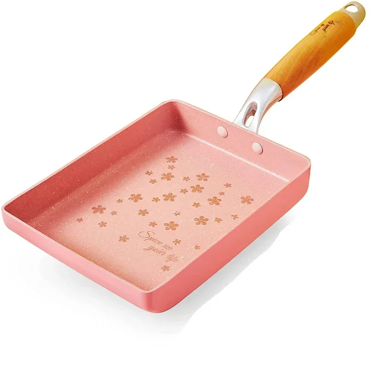 Japonská omeleta panvica nonstick tamagoyaki vaječnú panvicu obdĺžnik Malú čiernu čiernu nelepivú panvicu Pank na panvicu