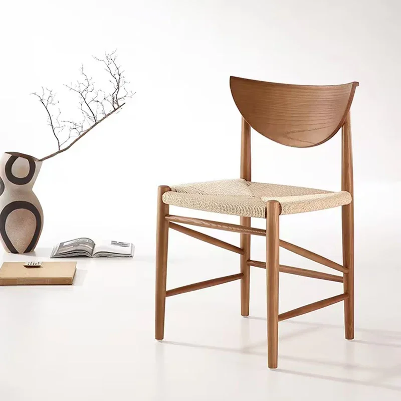 Japonská pekrata jedálenského stoličky wabi-sabi masívne drevo vinobranie obývacia izba jedálenská stolička Nordic Home Furniture Sillas Comedor FYDC