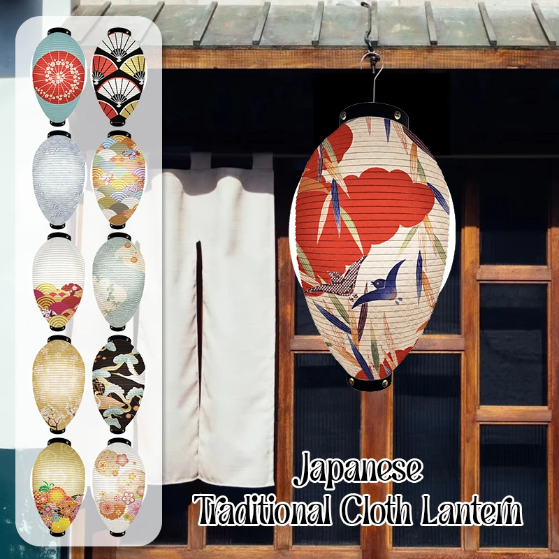 Japonská tradičná látka lucerna ukiyo-e štýl Sakura Lantern Cuisine Sushi Shop Izakaya Restaurant Decor Reklamná značka