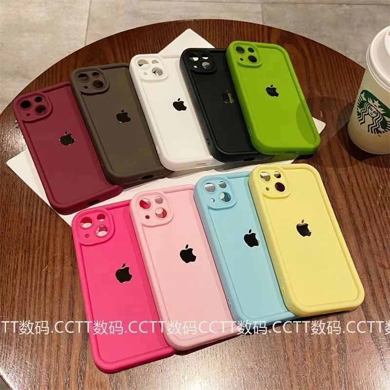 Japonské roztomilé farby cukroviniek pre telefón pre iPhone 16 15 14 13 12 11 Pro Max xr xs 7 8 plus mäkký proti kvapke Silikónový čistý obal