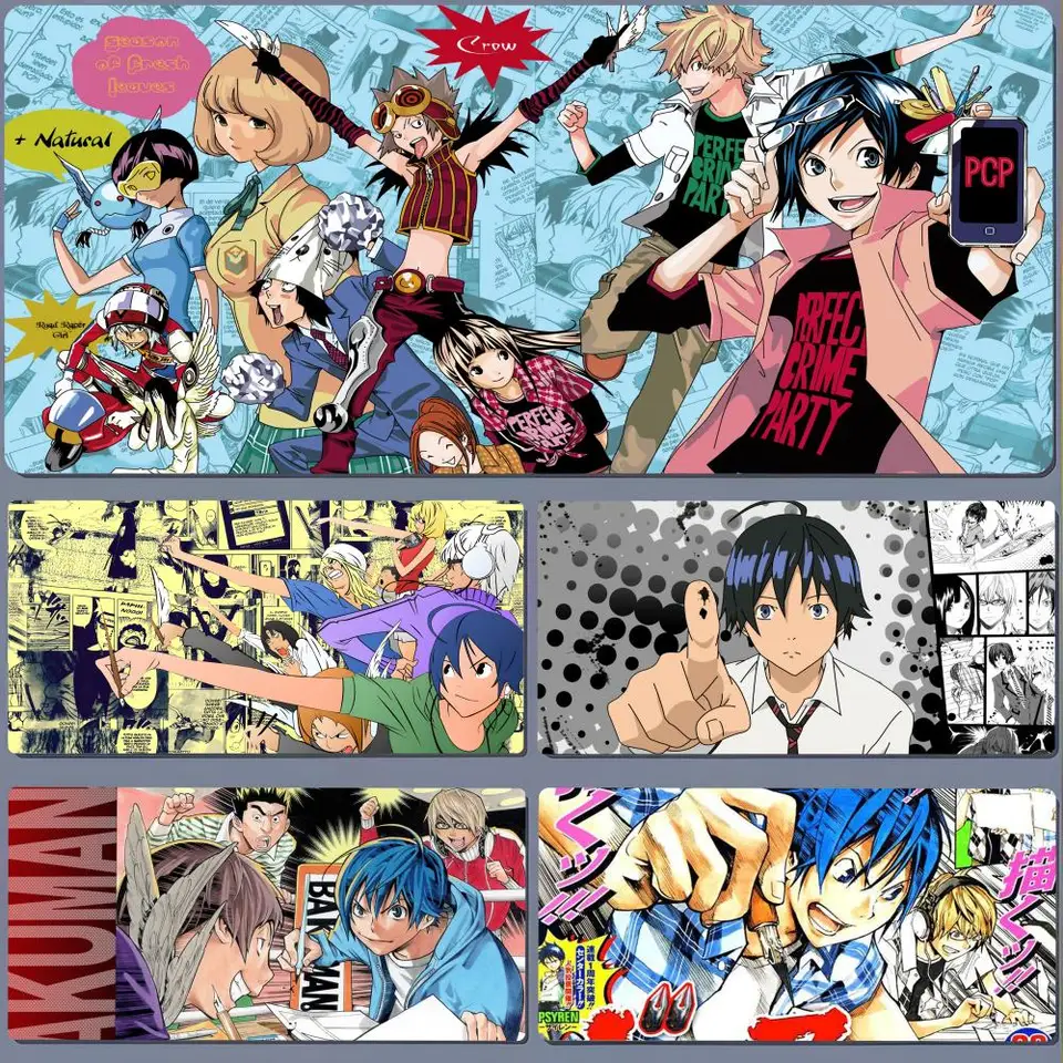 Japonský anime Bakuman Mouse Pad Gaming NAPLATÉ MOSÍM MOSSPAD GAMER Klávesnica MAT PREČÍTKA PROGRÁLNA ANIME KARTOKNÉ MOŽNÉ PODMIENKY