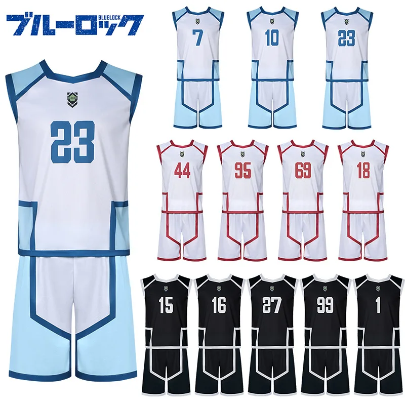 Japonský anime Blue Lock Season 2 Isagi Football Jersey Tričká Tričká Cosplay Hyoma Chigiri Meguru Bachira Futbalové oblečenie