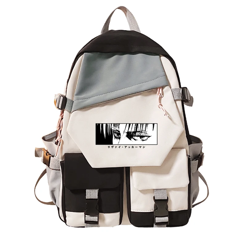 Japonský anime útok na Titan School Bag Cartoon Shingeki no Kyojin Graphic School Batch Batch Titans Attack Eyes Harajuku Bag