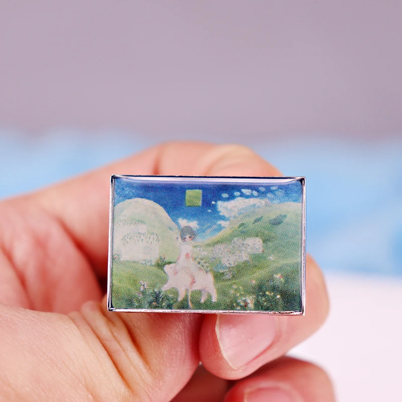 Japonský maliar Aya Takano Art Badge Badge Smalt Pin Superflat Artist Utopia World Manga Šperky doplnky